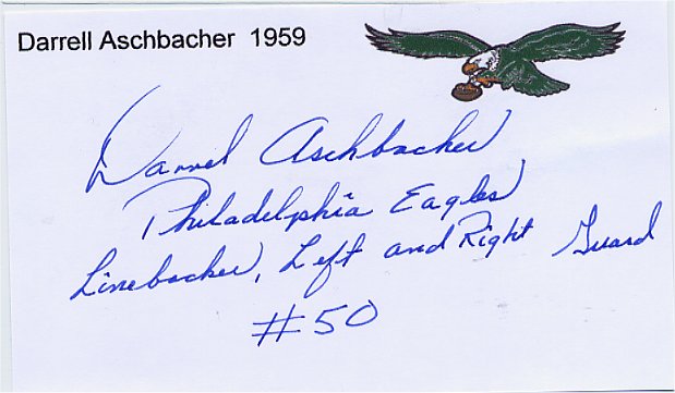 Darrell Aschbacher - Philadelphia Eagles