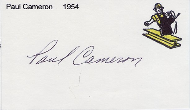Paul Cameron - Pittsburgh Steelers