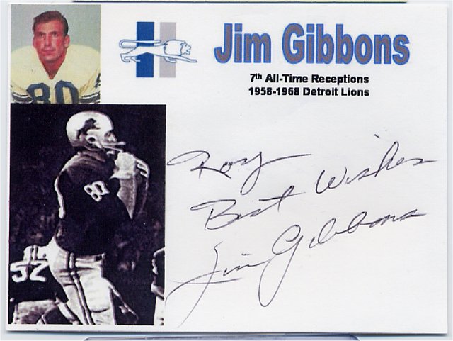 Jim Gibbons - Detroit Lions