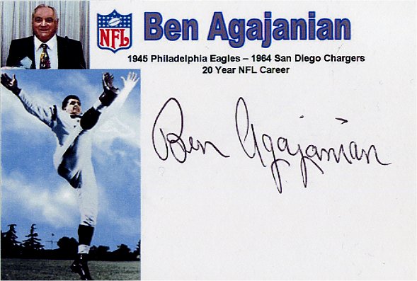 Ben Agajanian - Philadelphia Eagles