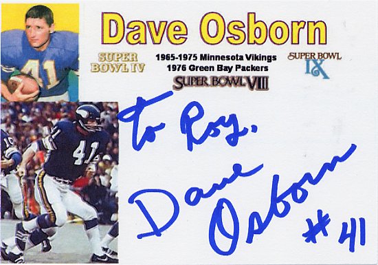 Dave Osborne - Minnesota Vikings