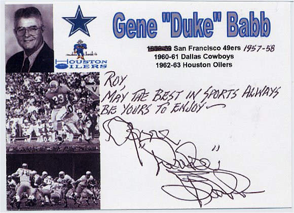 Gene Babb - San Francisco 49ers