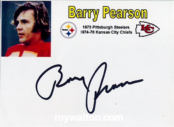 Barry Pearson - Pittsburgh Steelers