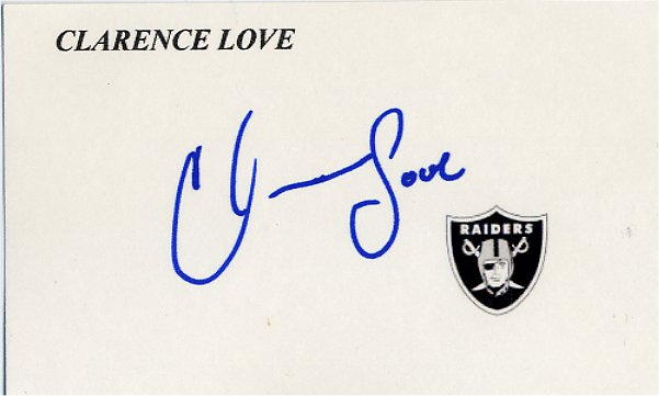 Clarence Love - Oakland Raiders