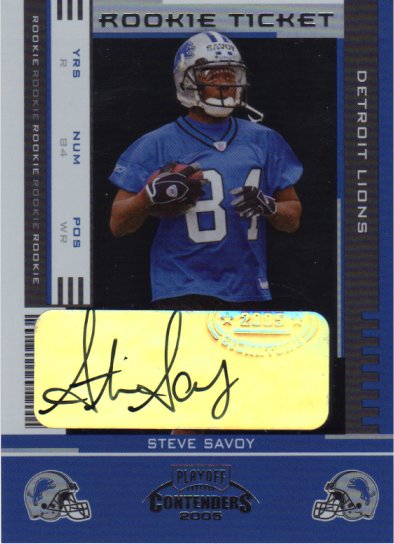 Steve Savoy - Detroit Lions