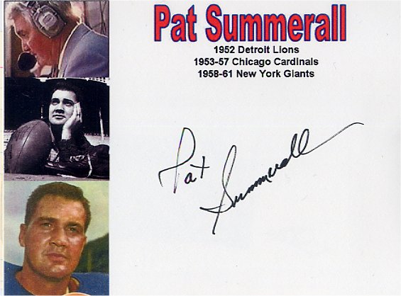 Pat Summerall - New York Giants