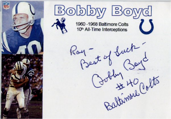 Bobby Boyd - Baltimore Colts