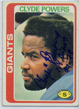 Clyde Powers - New York Giants