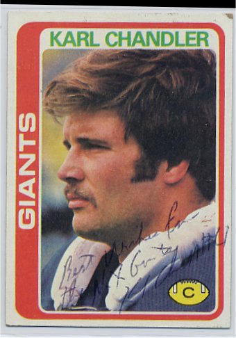 Karl Chandler - New York Giants