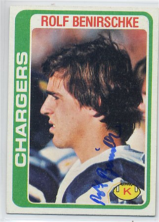 Rolf Benirschke - San Diego Chargers