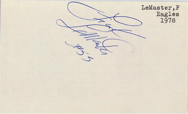 Frank LeMaster - Philadelphia Eagles