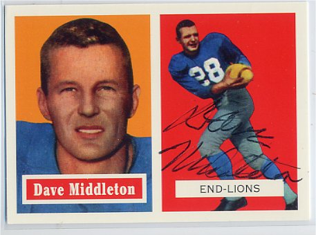 Dave Middleton - Detroit Lions