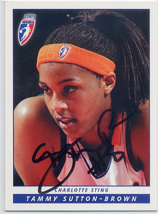 Tammy Sutton~Brown - WNBA Charlotte Sting