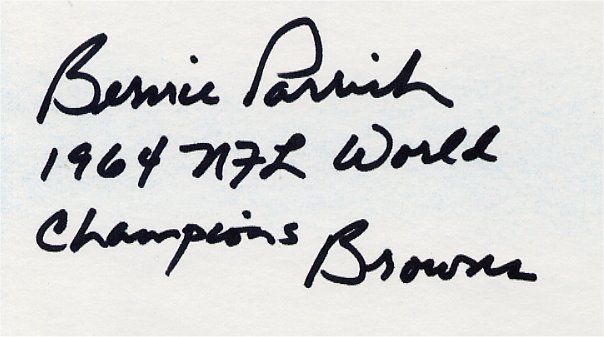 Bernie Parish - Cleveland Browns