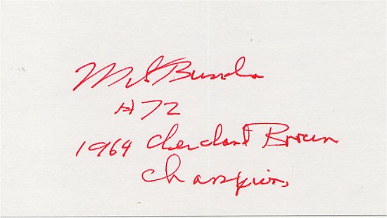 Mike Bundra - Cleveland Browns