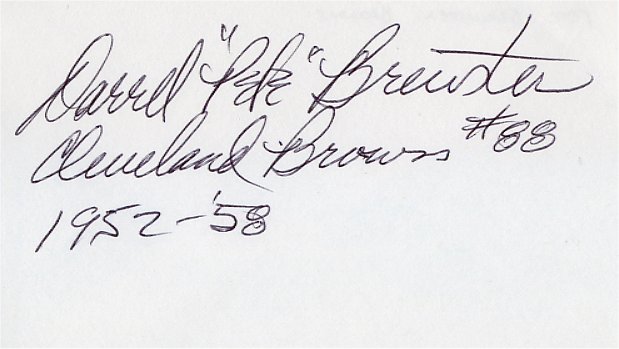 Pete Brewster - Cleveland Browns