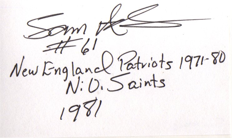 Sam Adams - New England Patriots