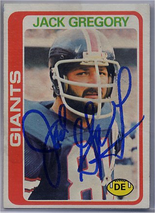 Jack Gregory - New York Giants