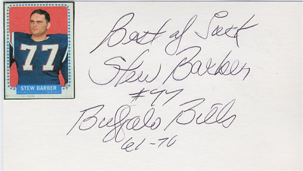 Stew Barber - Buffalo Bills