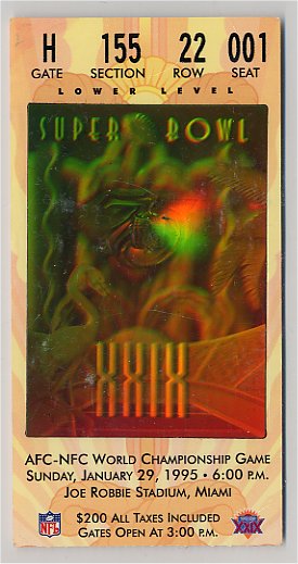 Ticket Stub - Super Bowl XXIX