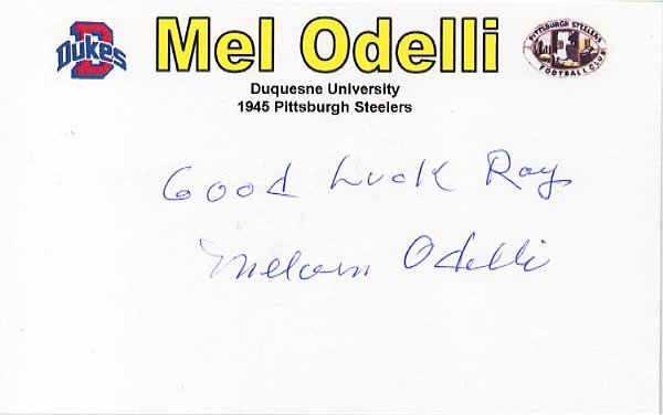 Mel Odelli - Pittsburgh Steelers