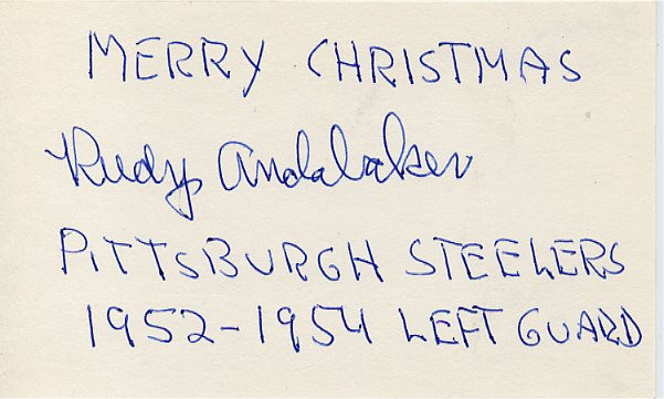 Rudy Andabaker - Pittsburgh Steelers