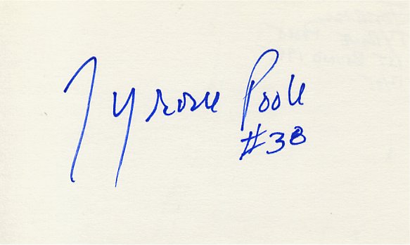 Tyrone Poole - Carolina Panthers