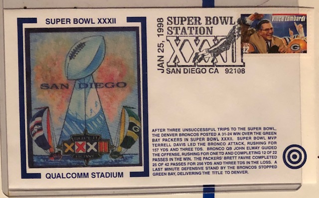 USPS Cachet - Super Bowl XXXII