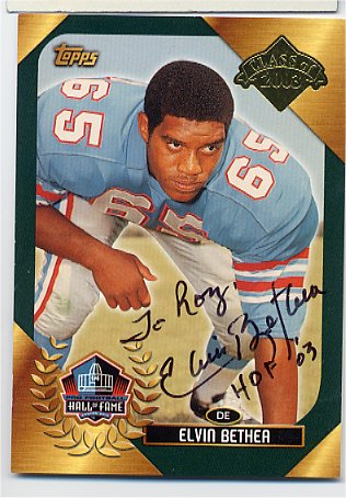 Elvin Bethea HOF - Houston Oilers