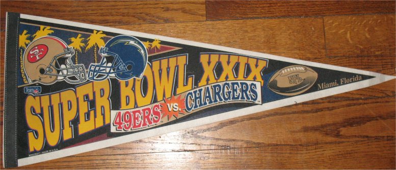 Dueling Helmets - Super Bowl XXIX