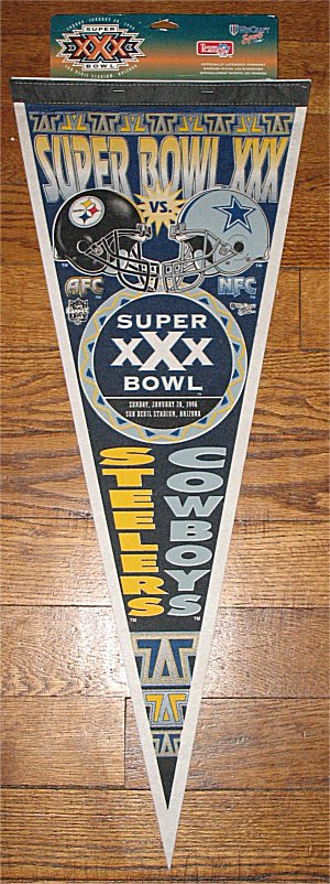 Dueling Helmets - Super Bowl XXX