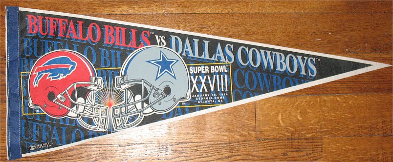 Dueling Helmets - Super Bowl XXVIII