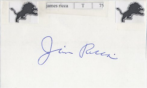 Jim Ricca - Detroit Lions