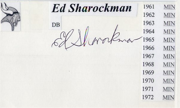 Ed Sharockman - Minnesota Vikings