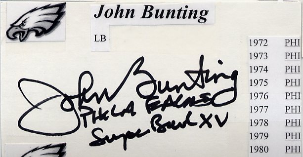 John Bunting - Philadelphia Eagles