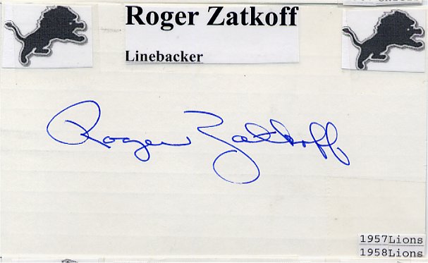 Roger Zatkoff - Detroit Lions