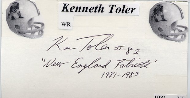 Ken Toler - New England Patriots