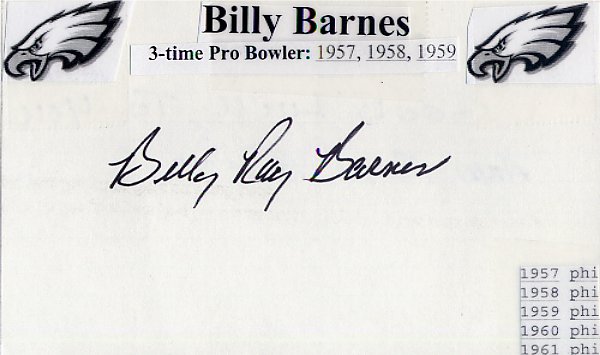 Billy~Ray Barnes - Philadelphia Eagles