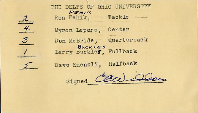 Carroll Widdoes - Ohio State Buckeyes