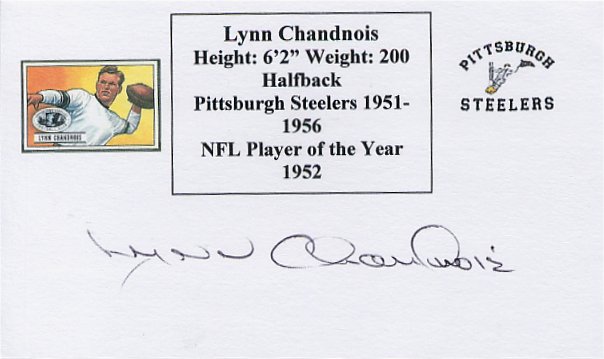 Lynn Chandnois - Pittsburgh Steelers