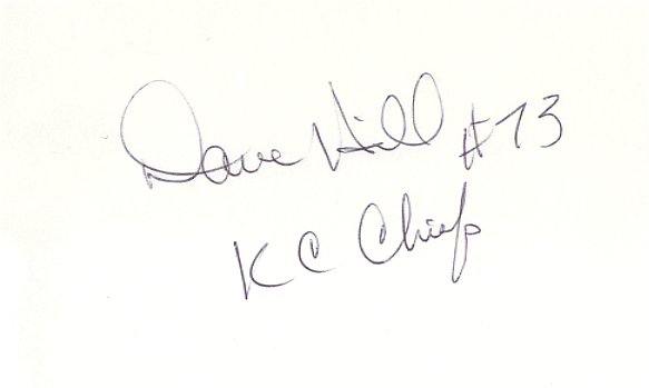 Dave Hill - Kansas City Chiefs