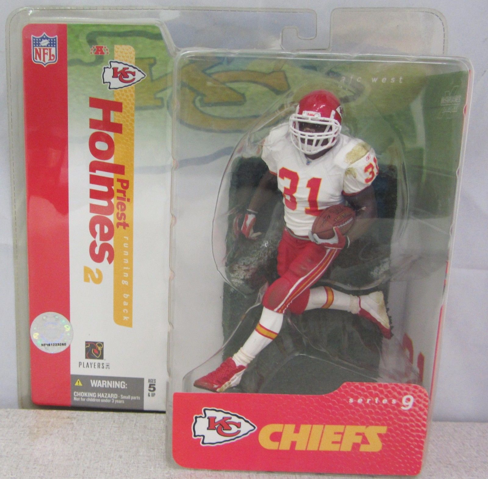Priest Holmes 2  White Variant - Kansas City Chiefs