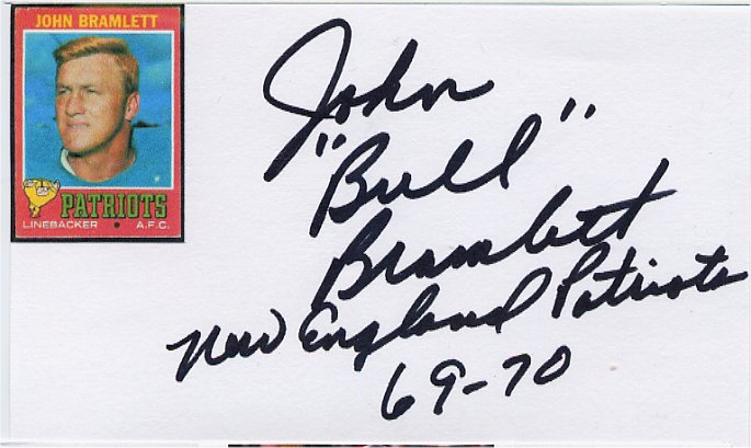 John Bramlet - New England Patriots