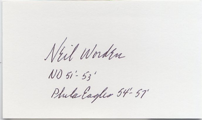 Neil Worden - Philadelphia Eagles