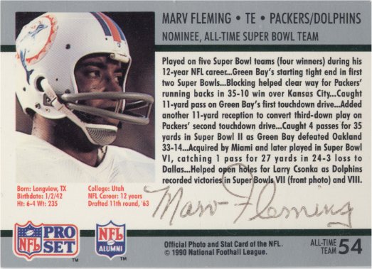 Marv Fleming - Miami Dolphins