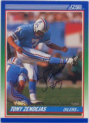 Tony Zendejas - Houston Oilers 
