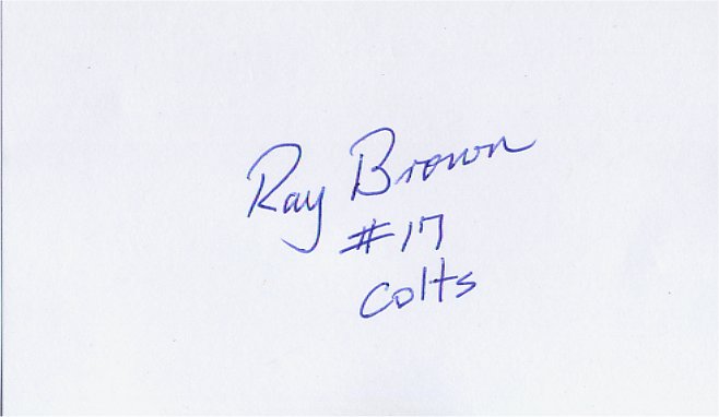 Ray Brown - Baltimore Colts
