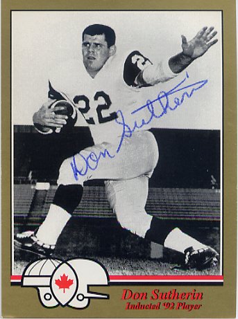 Don Sutherin - Hamilton Tiger Cats