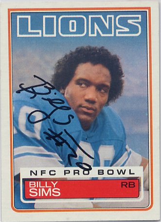 Billy Sims (Heisman) - Detroit Lions