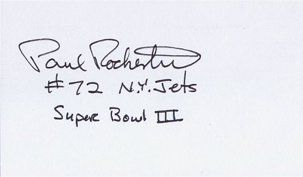 Paul Rochester - New York Jets